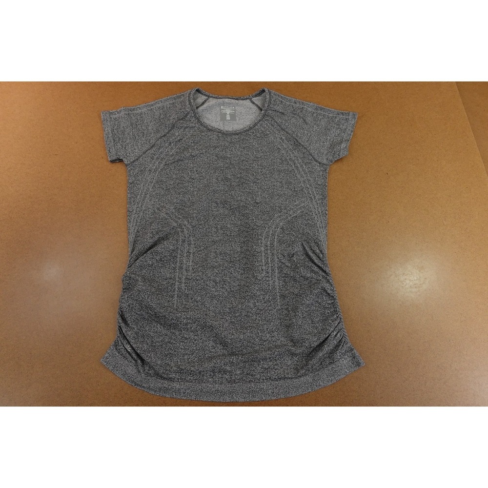 Athleta‎ Womens Size Medium Gray Short Sleeve Speedlight Heather Tee